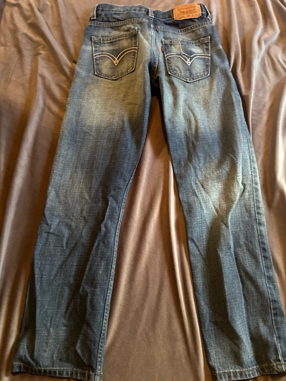 Levi's Men's Straight Jeans in Washed Blue